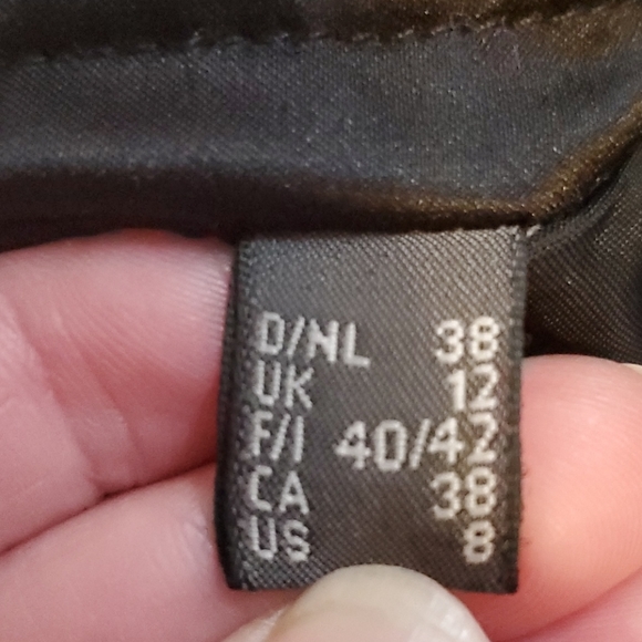 MEXX 2pc Black Satin Skirt & Bustier - Picture 5 of 10